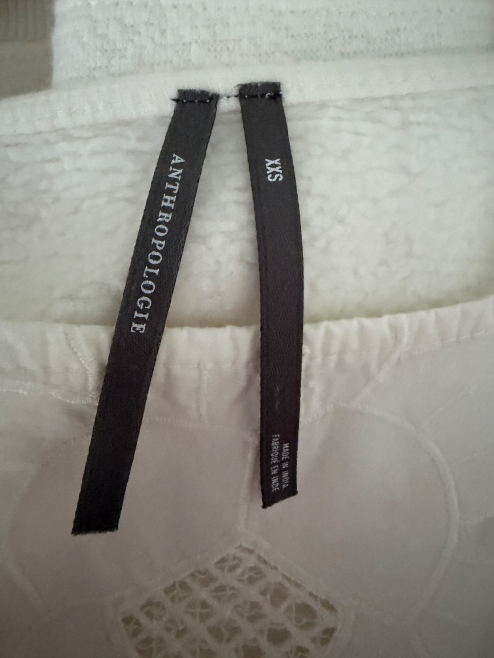 NWOT Cutwork Mutton-Sleeve Top - Picture 7 of 7